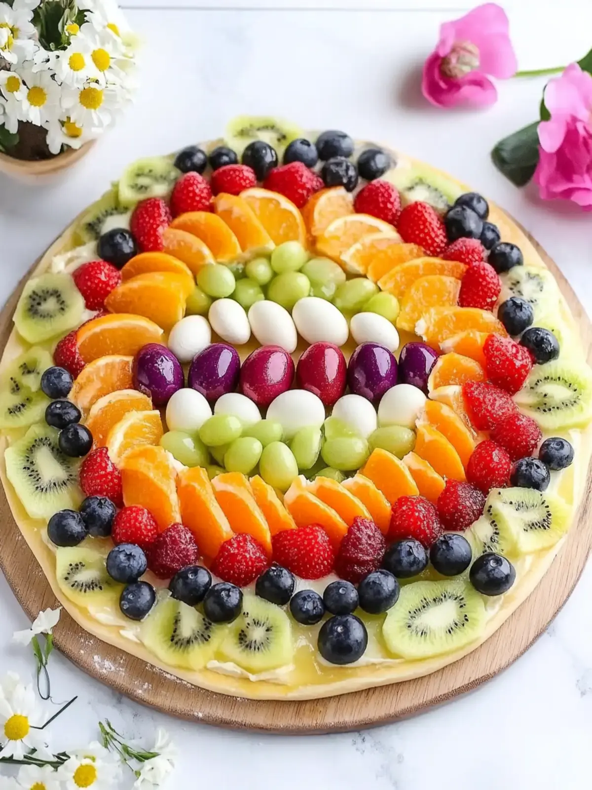 Easter Egg Fruit Pizza