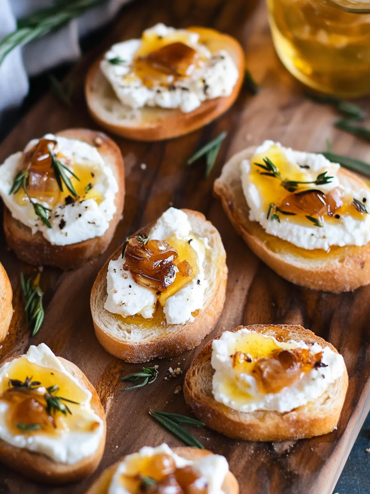 Whipped Feta & Hot Honey Crostini