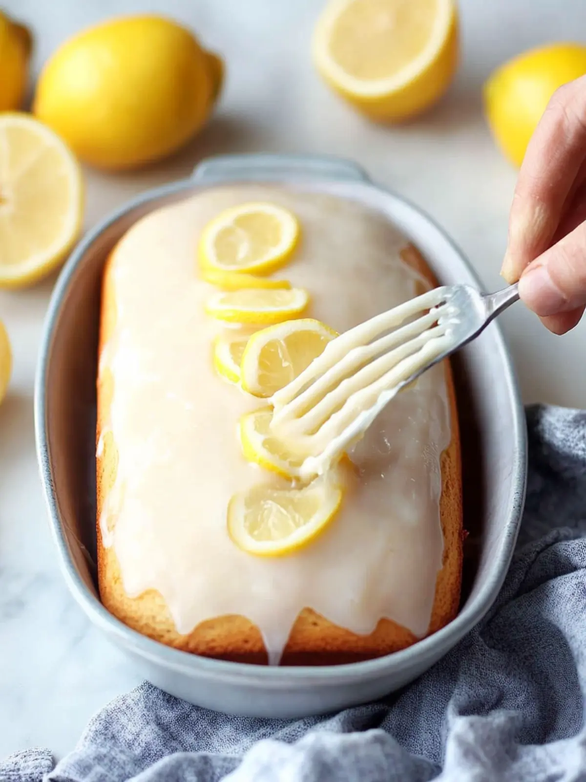 Lemon Loaf with Glaze