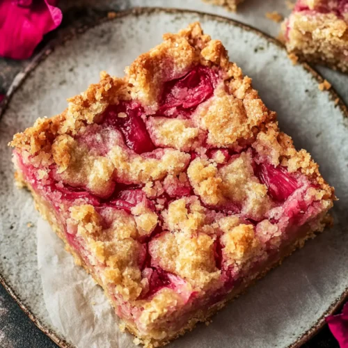 Rhubarb bars recipe