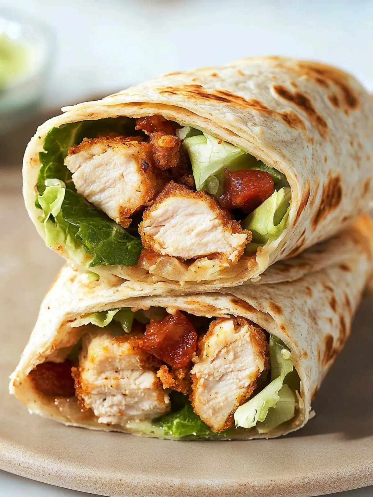 Chicken Caesar Wrap (Crispy Version)