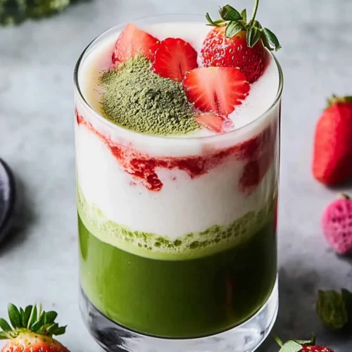 Strawberry Matcha Latte