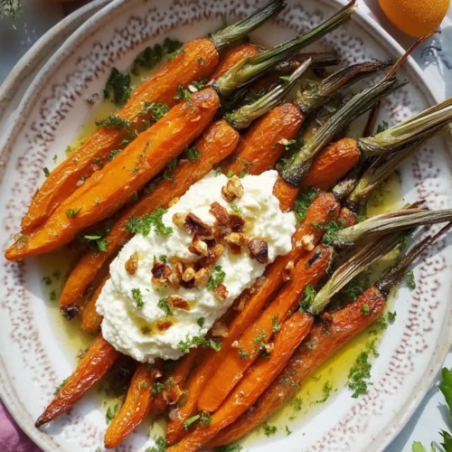 Honey Roasted Carrots with Whipped Ricotta