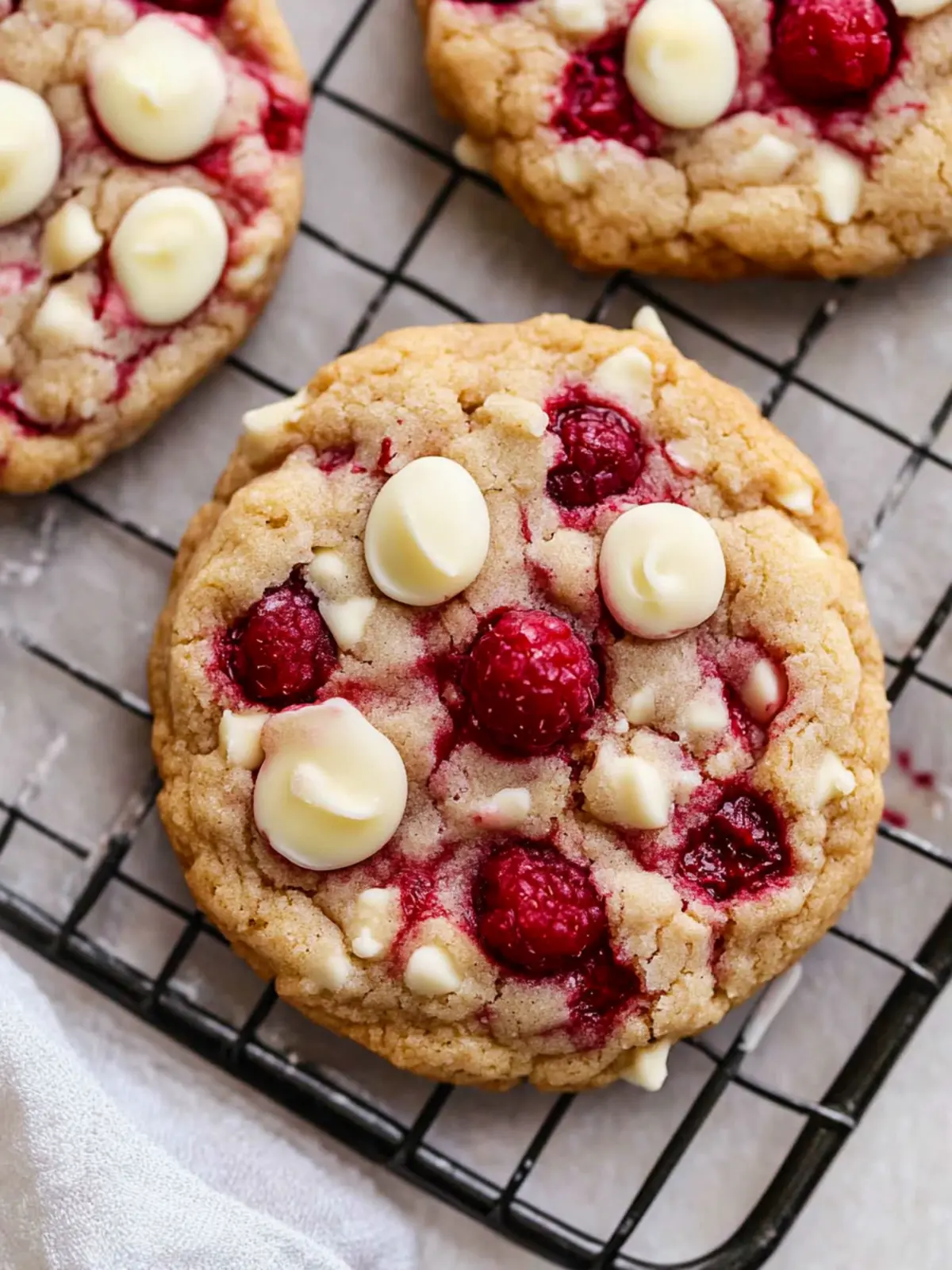 White Chocolate Raspberry Cookies