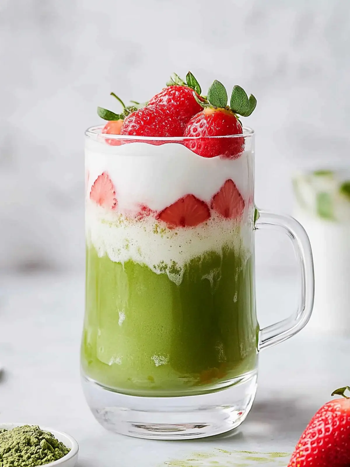 Strawberry Matcha Latte