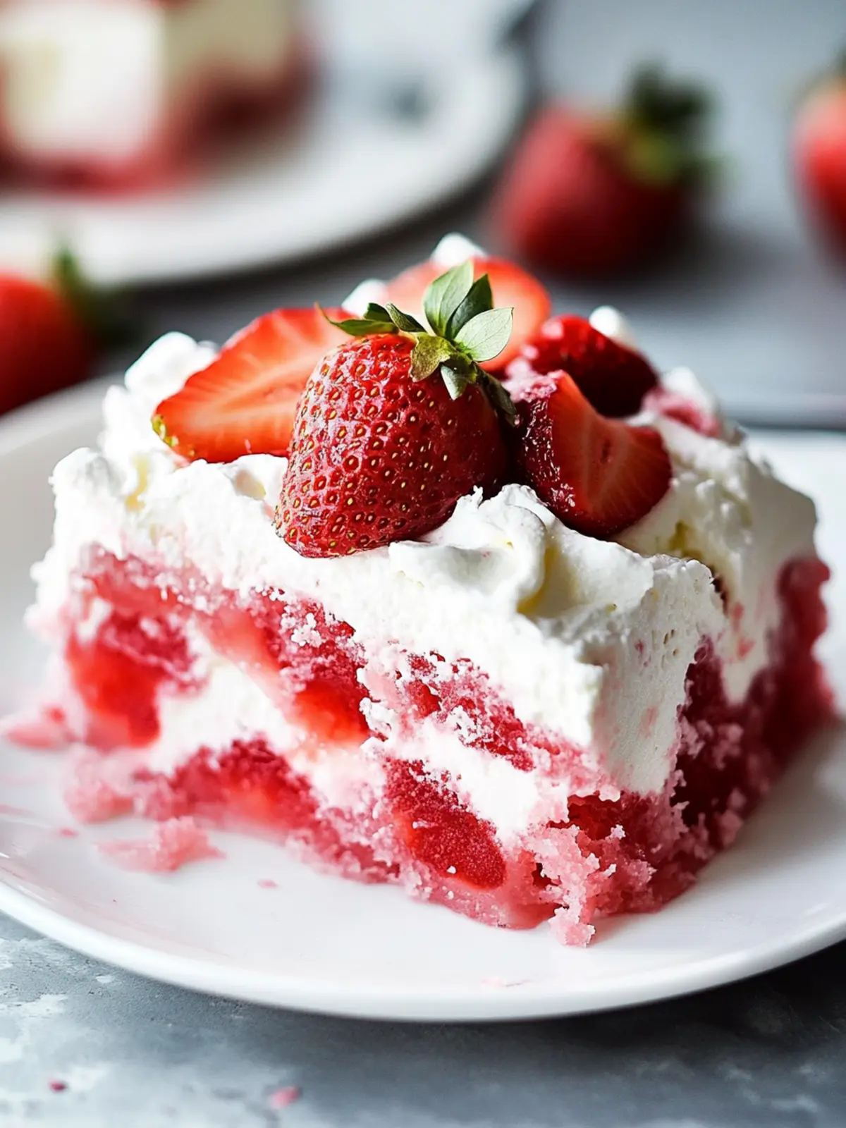 strawberry jello poke cake