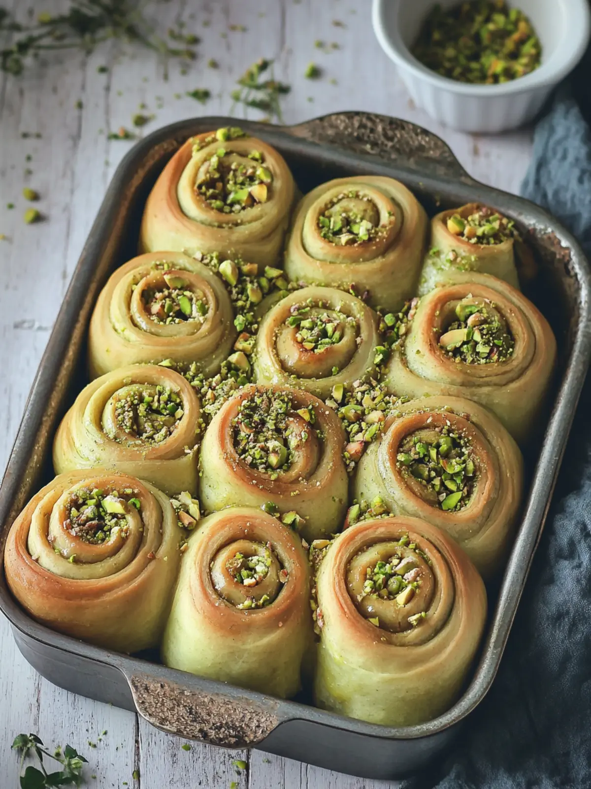 Pistachio Cream Rolls