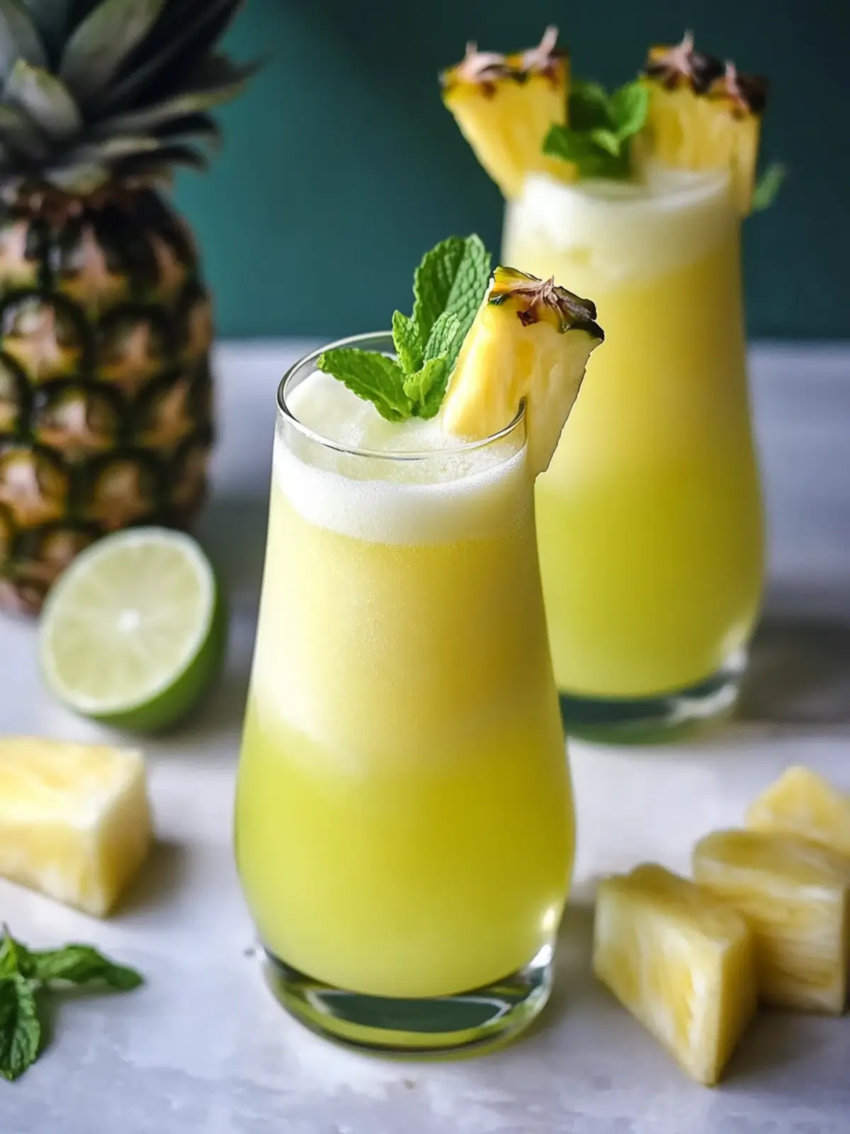 Pineapple Mint Agua Fresca