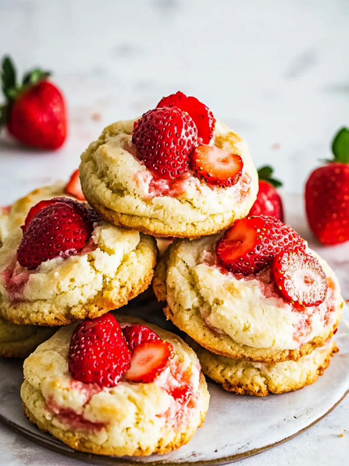 Strawberry Shortcake Cookies