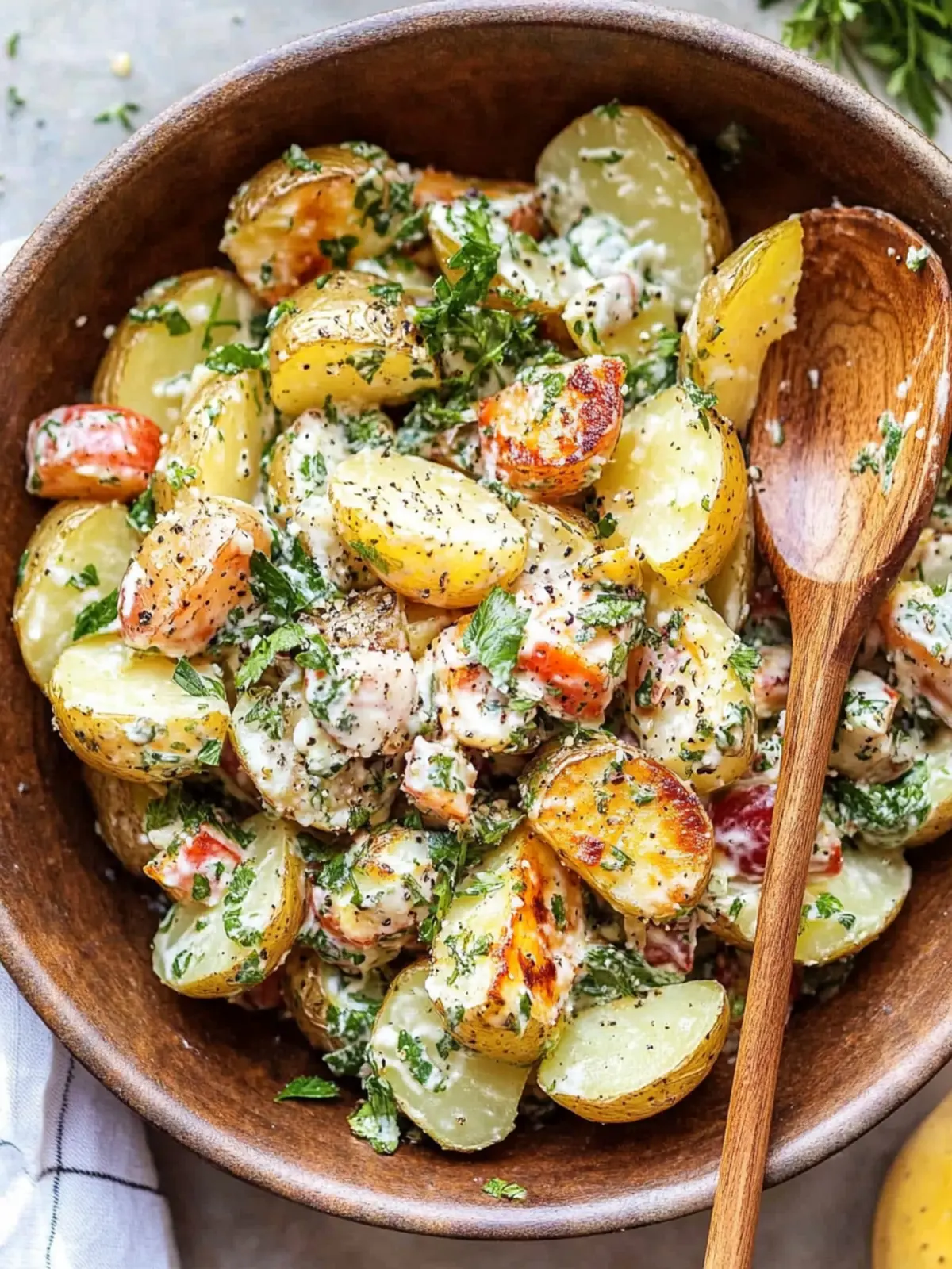 Best Roasted Potato Salad