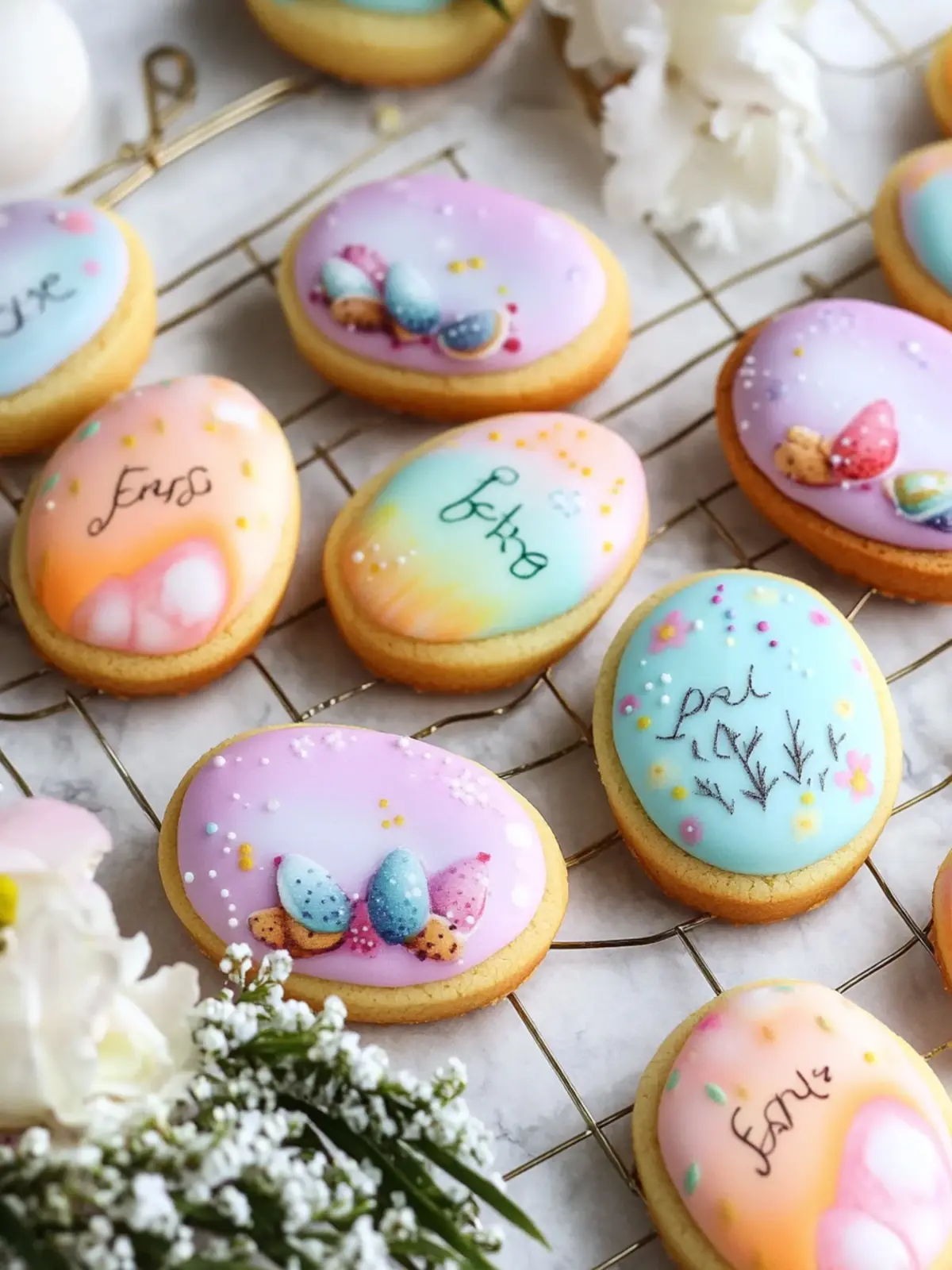 Easter Pastel Sugar Cookies