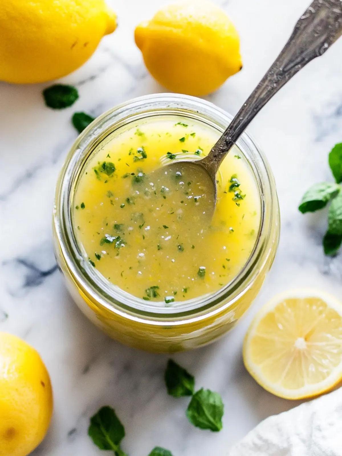 Lemon vinaigrette dressing