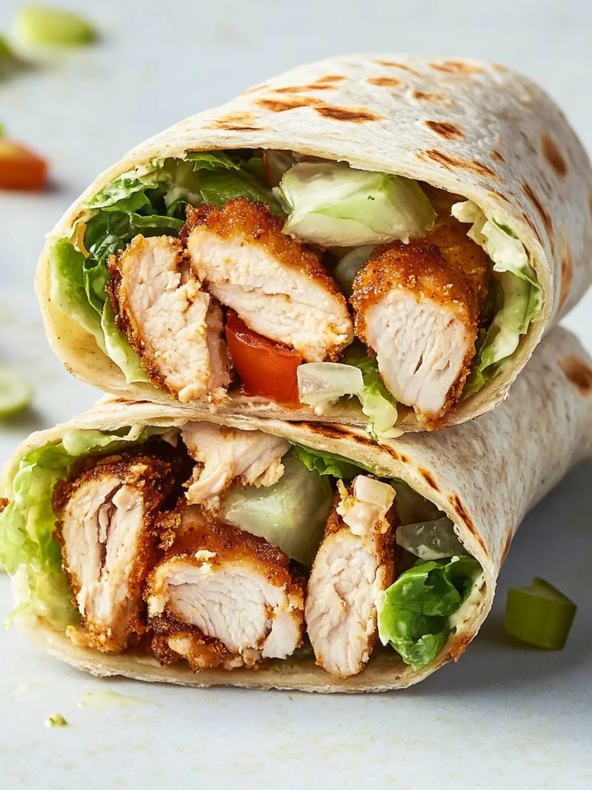 Chicken Caesar Wrap (Crispy Version)