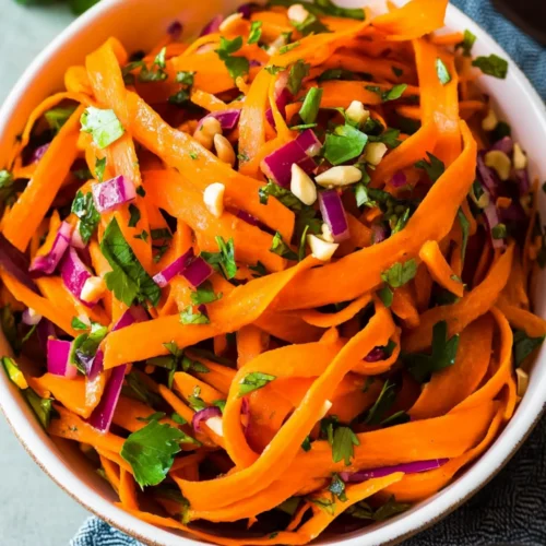 Carrot ribbon salad recipe