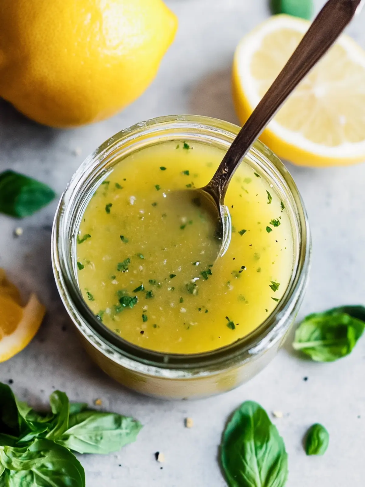 Lemon vinaigrette dressing