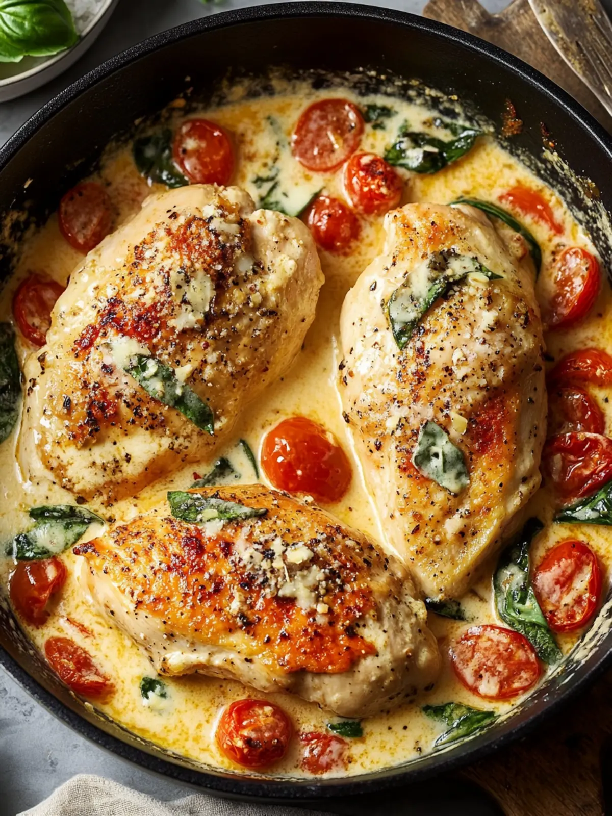 Marry Me Chicken (Creamy Tuscan Style)