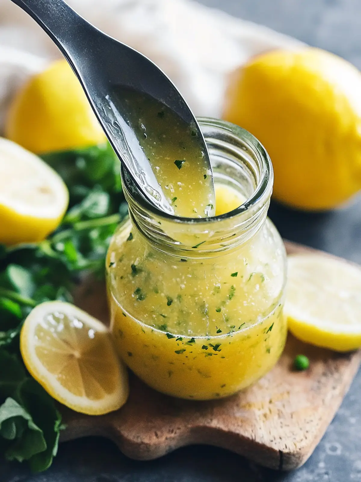 Lemon vinaigrette dressing