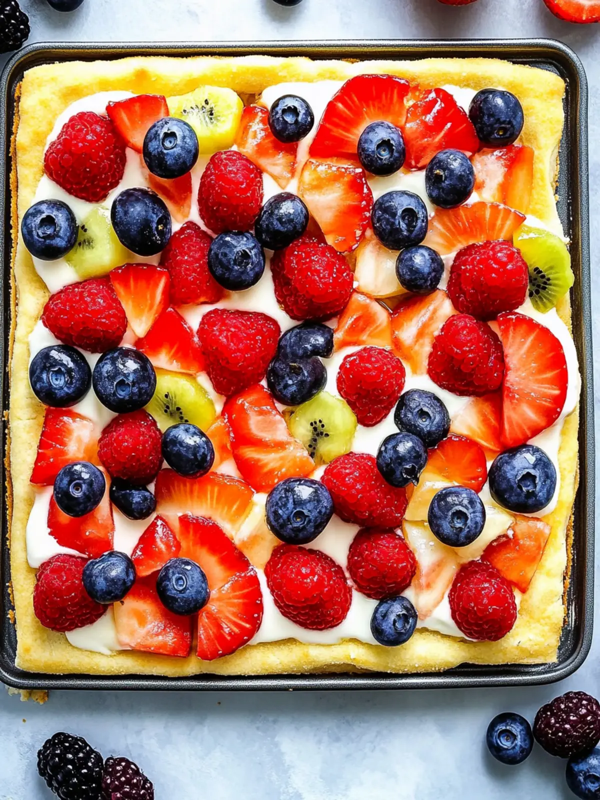 Fruit Pizza Summer Dessert