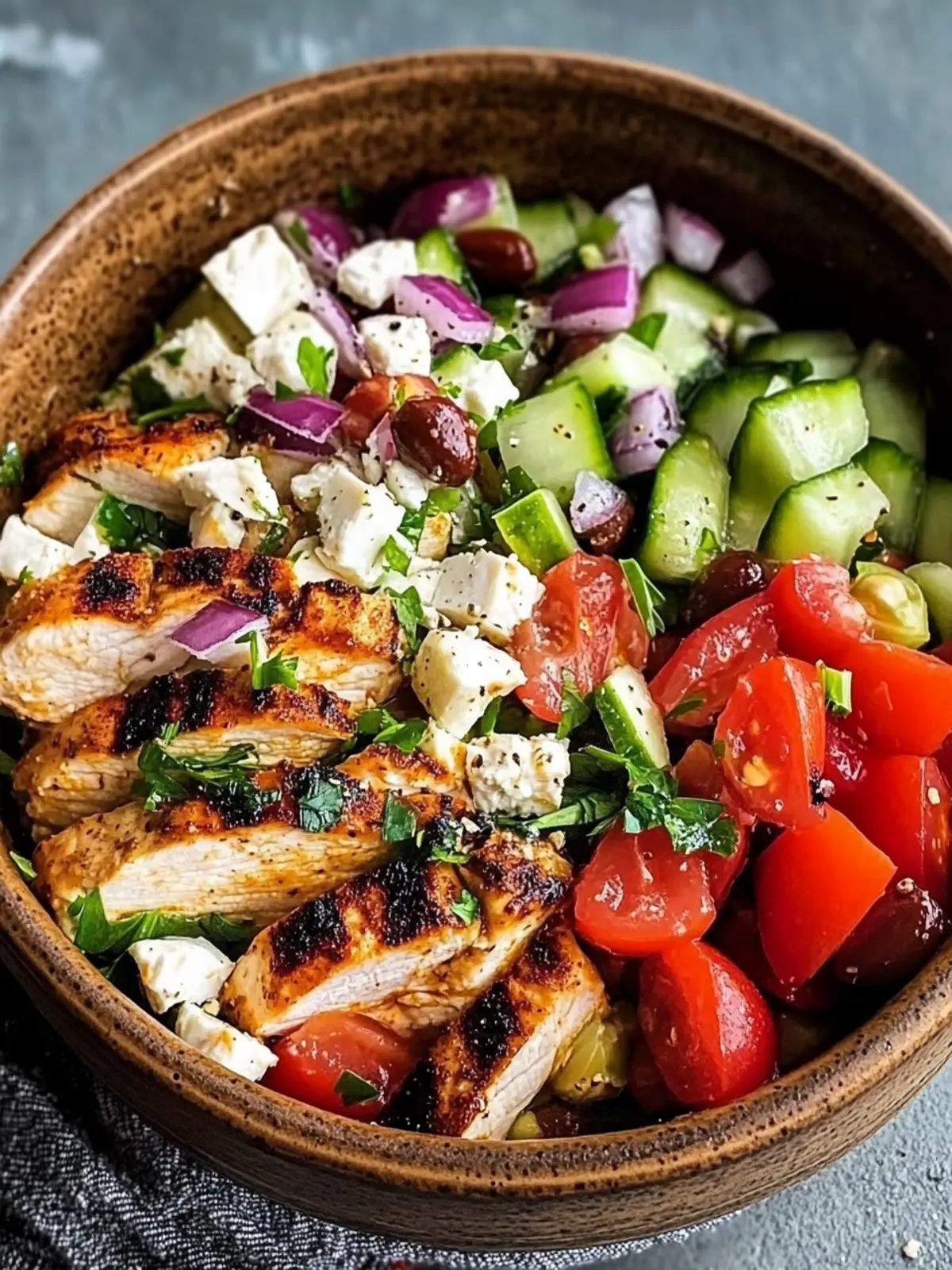 Greek Chicken Bowls