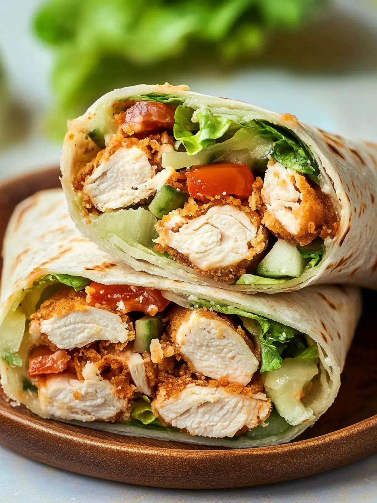 Chicken Caesar Wrap (Crispy Version)