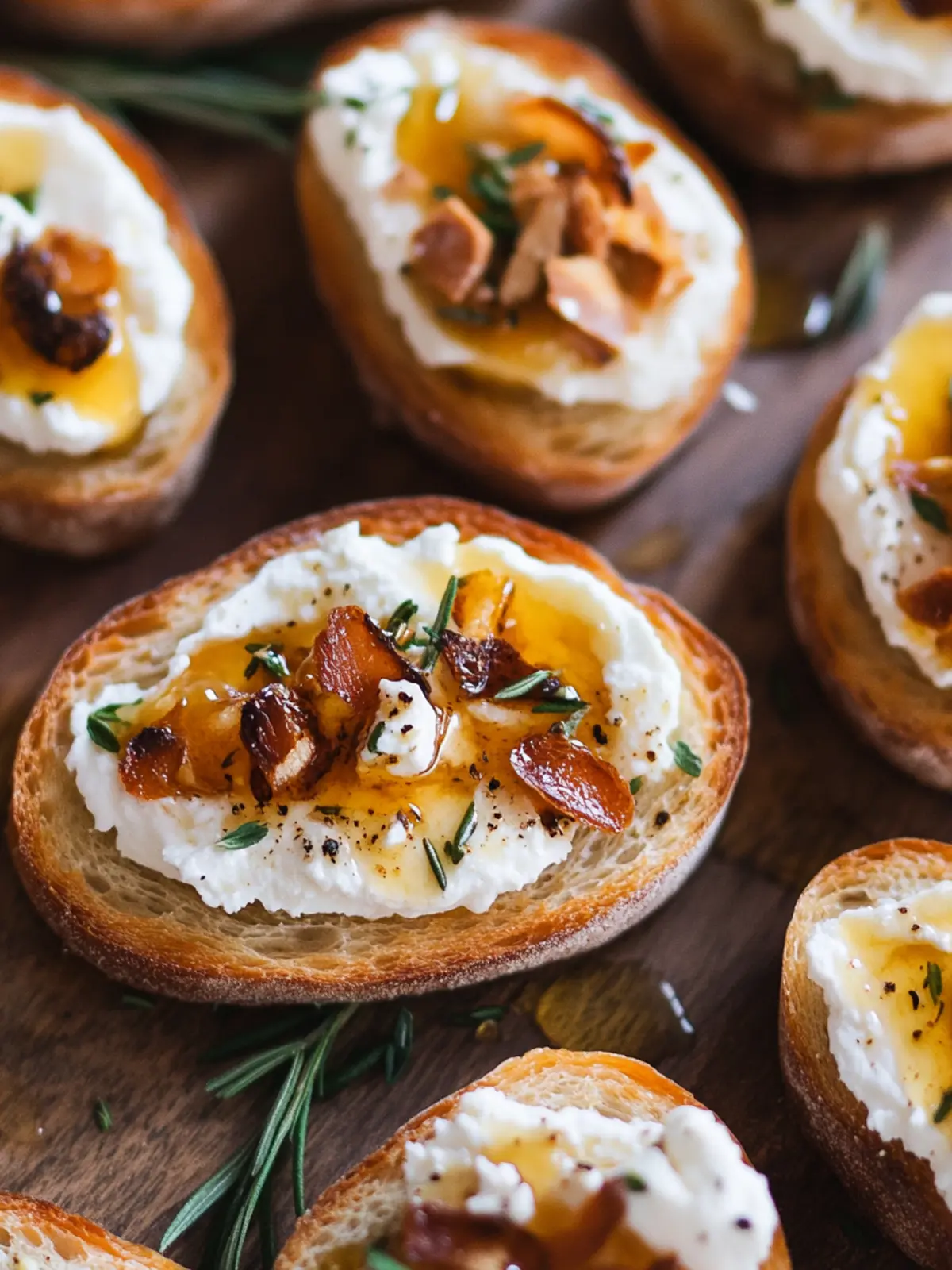 Whipped Feta & Hot Honey Crostini