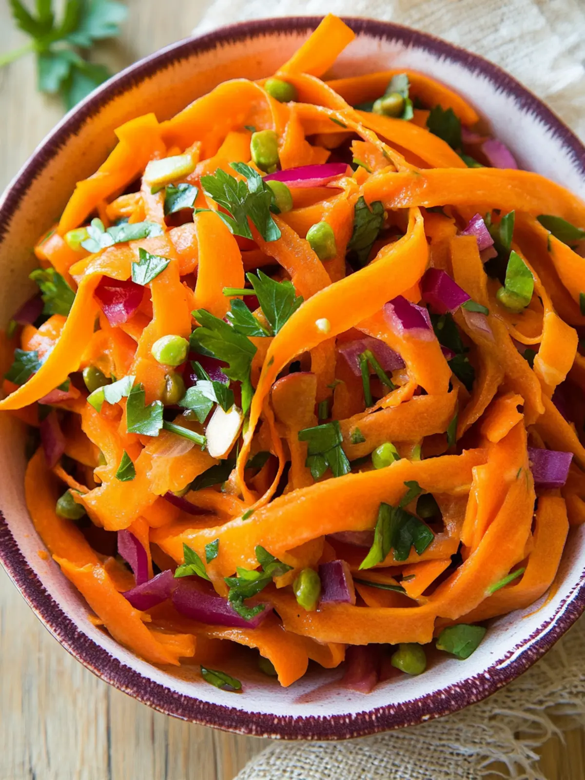 Carrot ribbon salad recipe