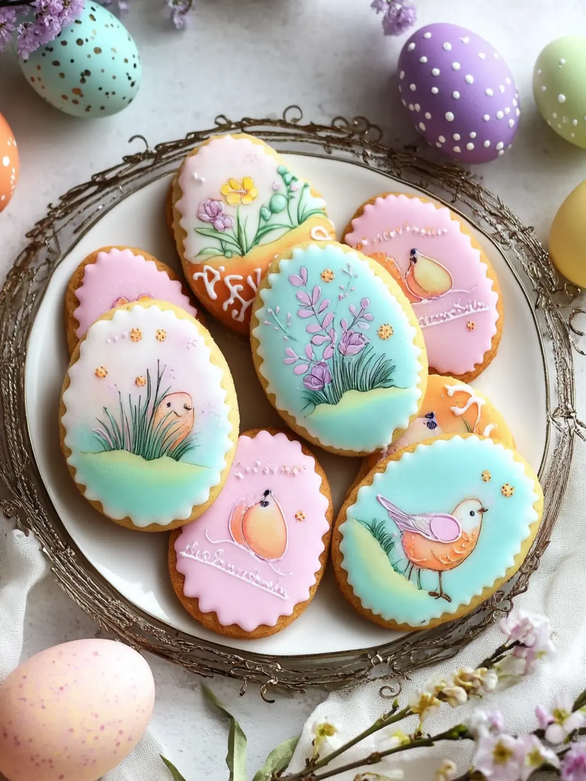 Easter Pastel Sugar Cookies