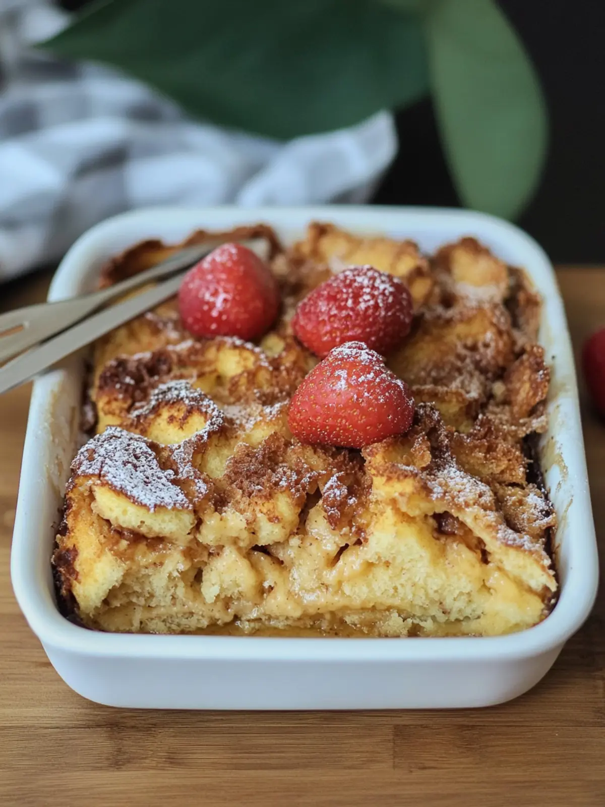 Overnight Brioche French Toast Casserole