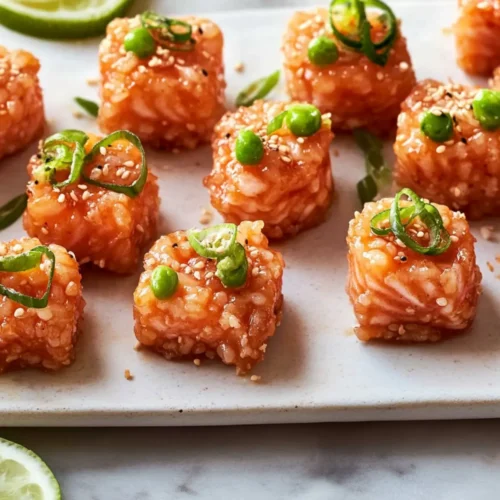 Crispy Rice Salmon Bites