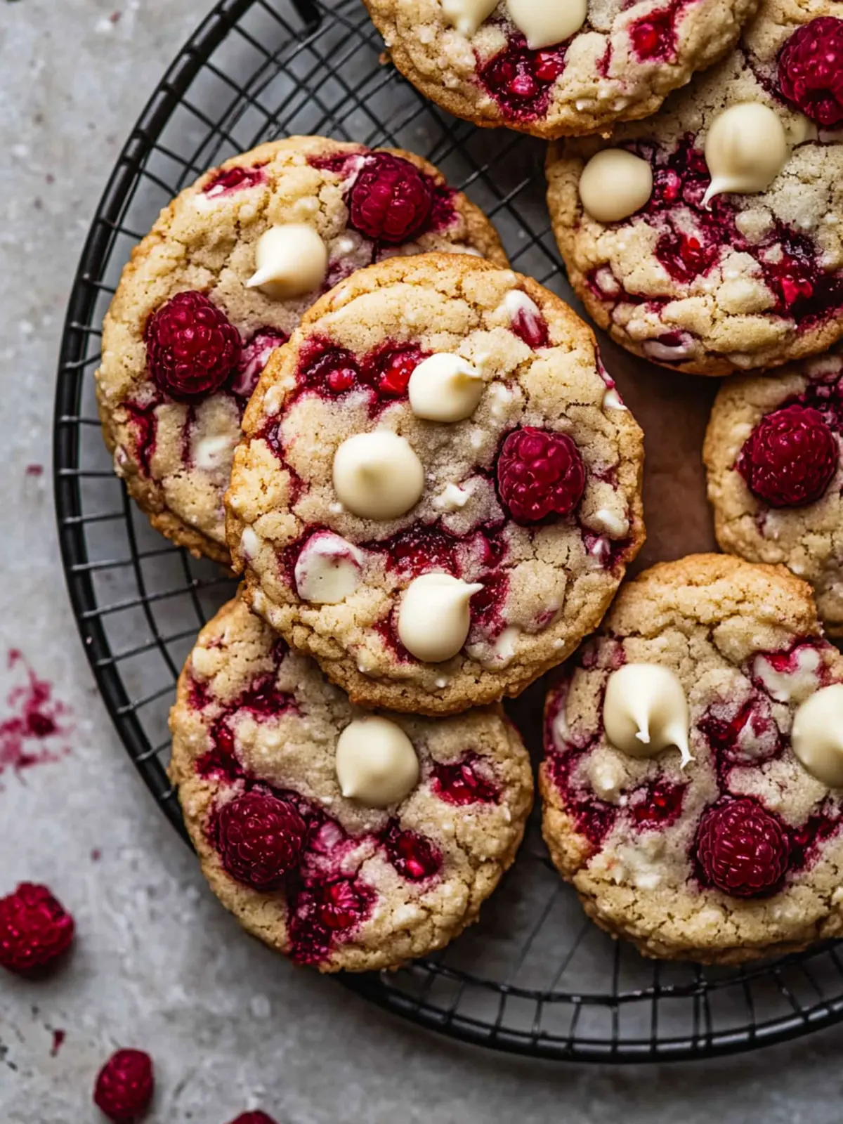 White Chocolate Raspberry Cookies