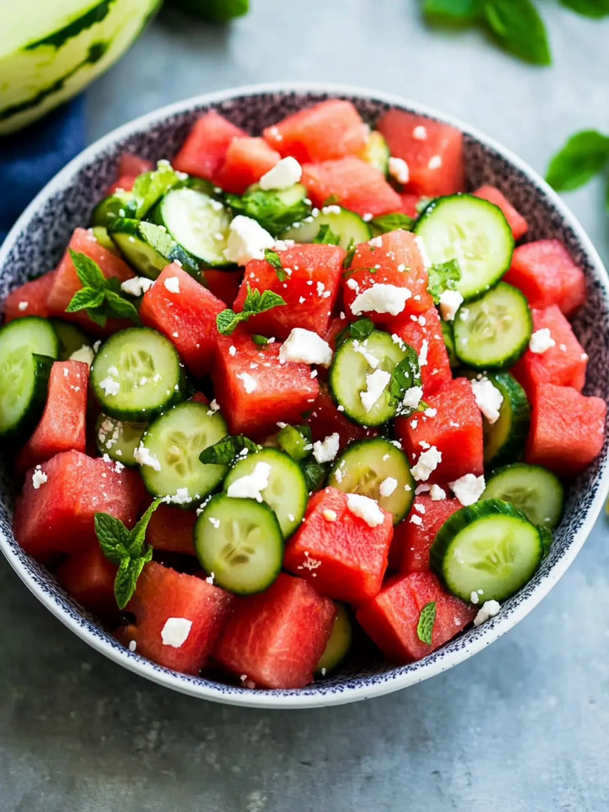 watermelon cucumber salad