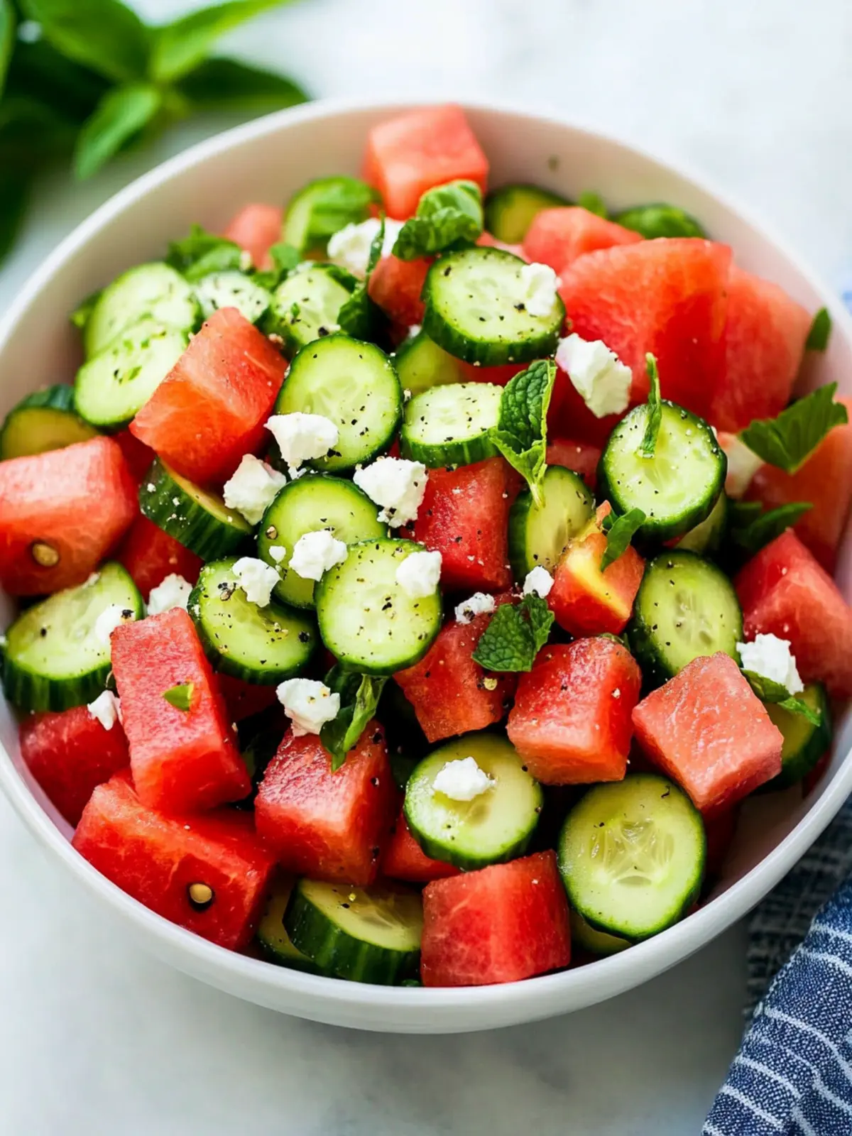 watermelon cucumber salad