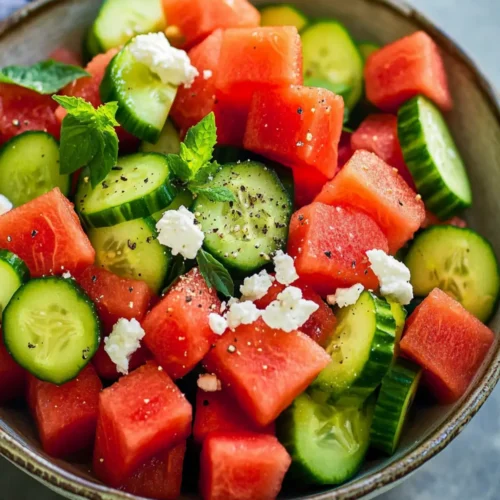 watermelon cucumber salad