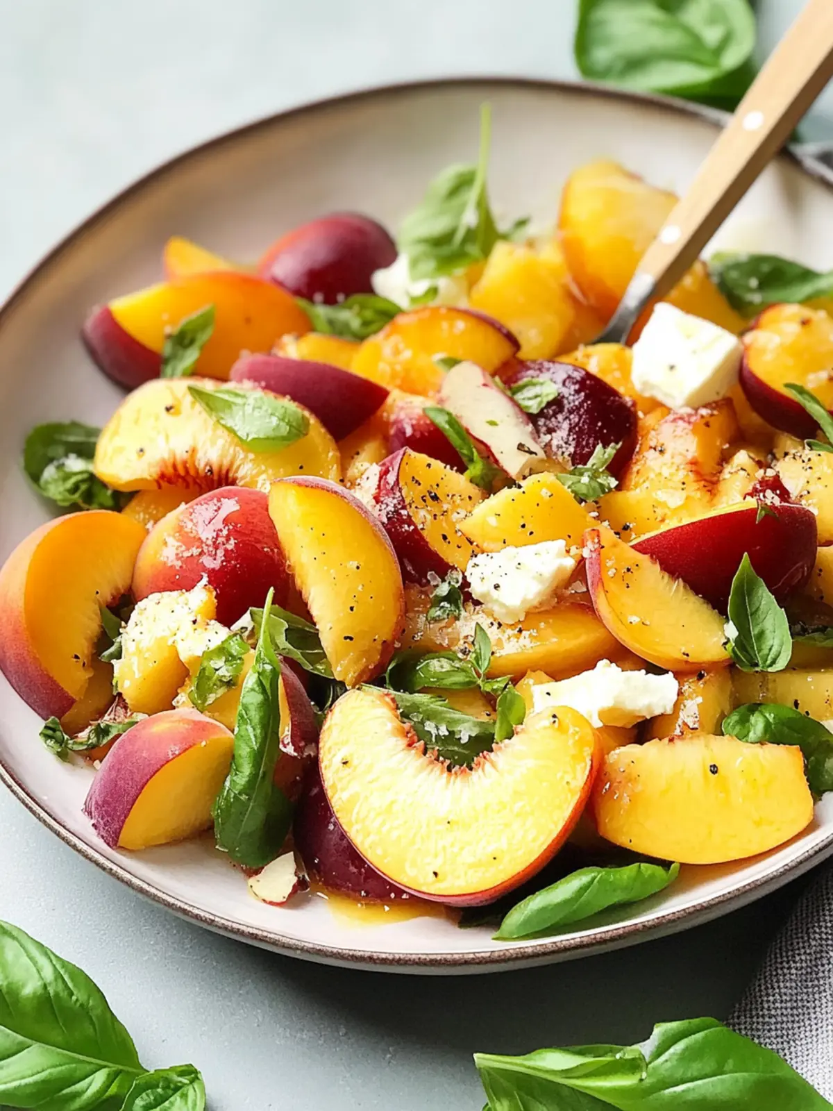 Peach salad recipe
