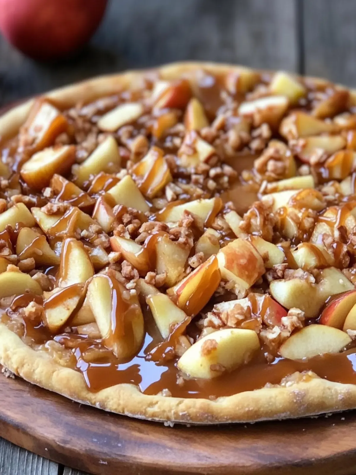 Caramel Apple Dessert Pizza