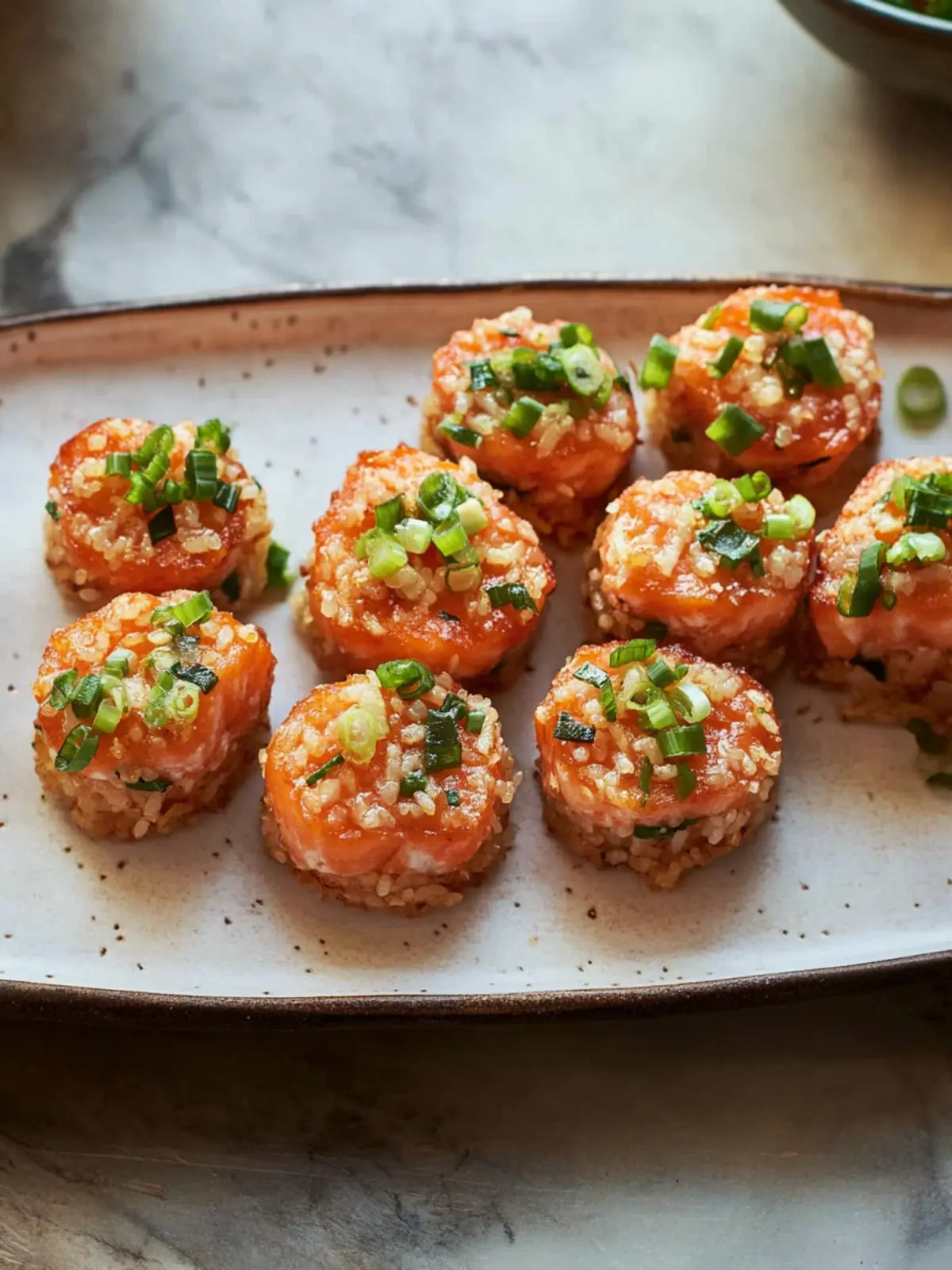 Crispy Rice Salmon Bites