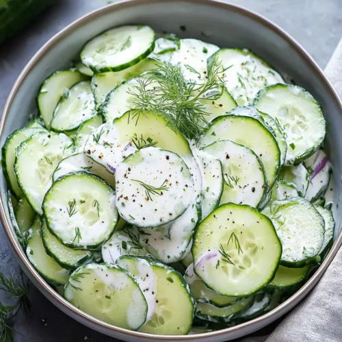creamy cucumber salad recipe