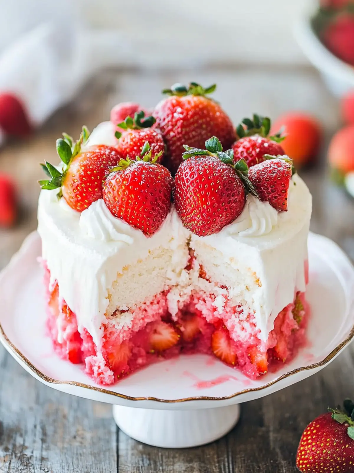 Strawberry Poke Cake