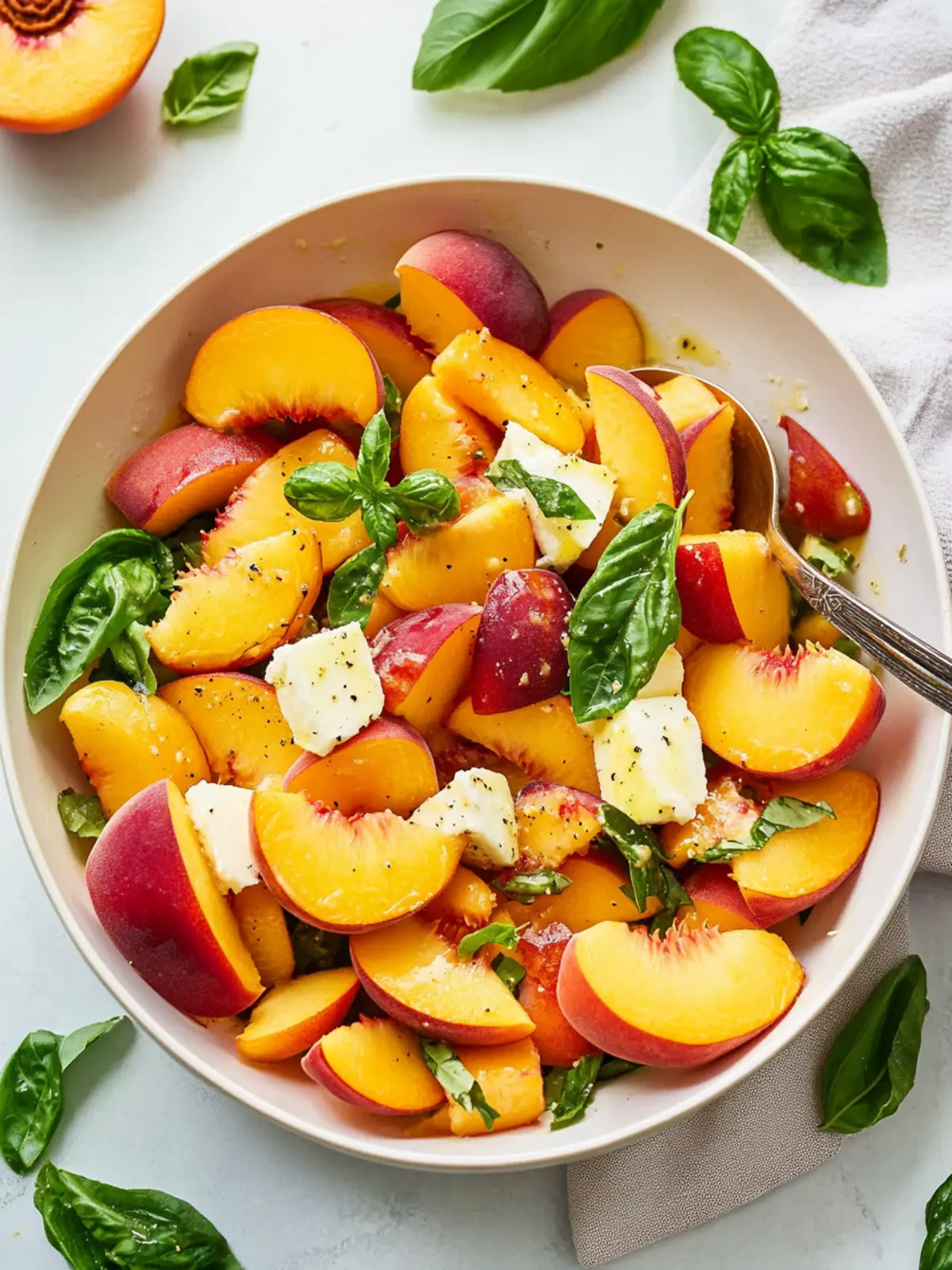 Peach salad recipe
