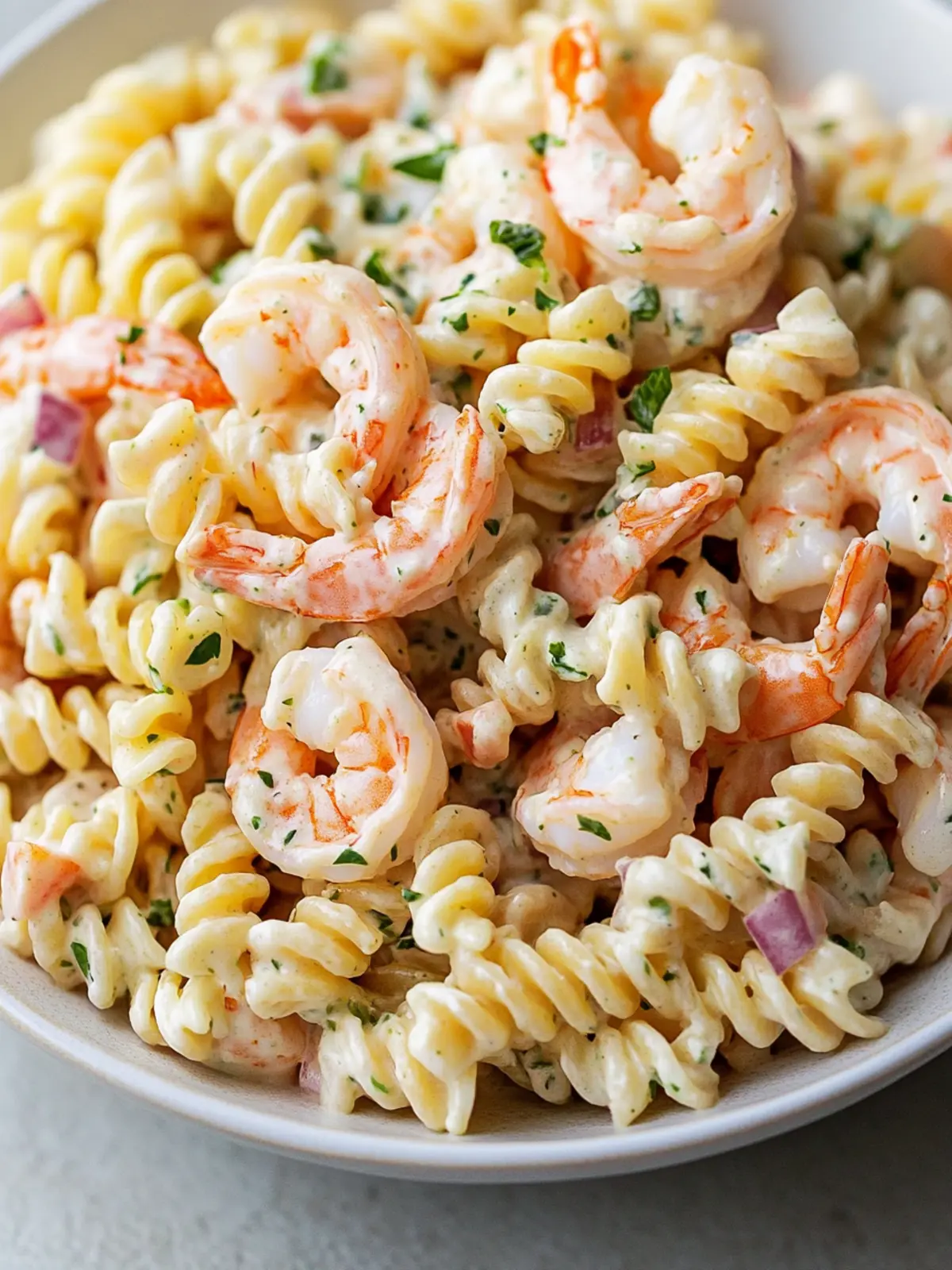 Creamy Shrimp Pasta Salad
