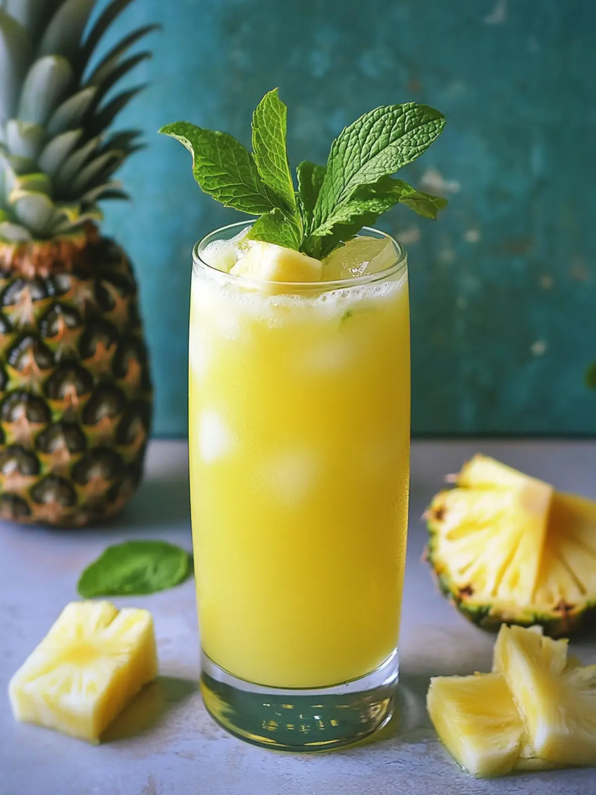 Pineapple Mint Agua Fresca
