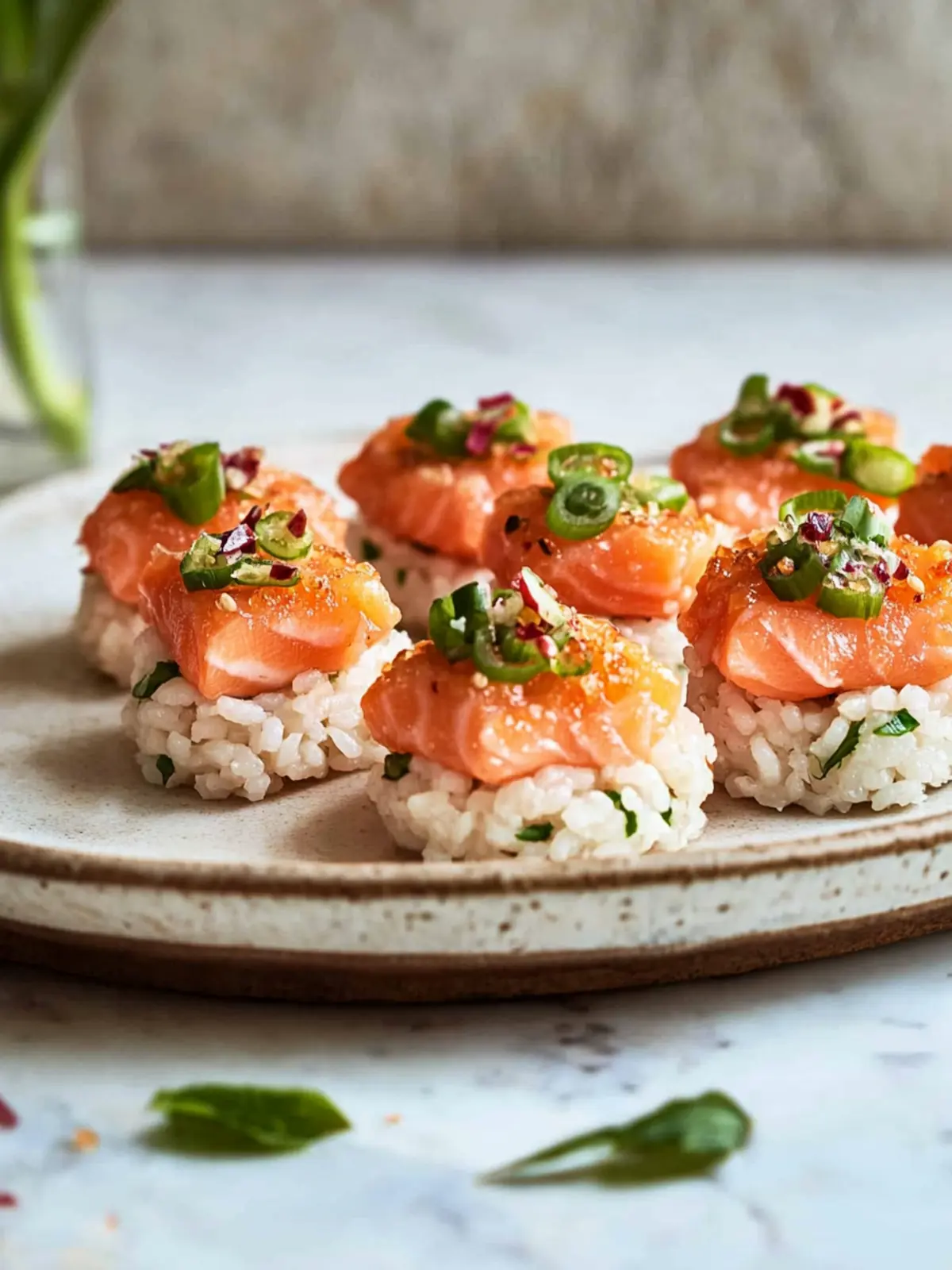 Crispy Rice Salmon Bites