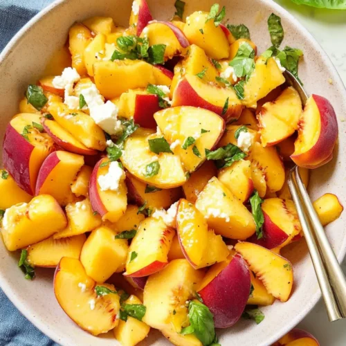 Peach salad recipe