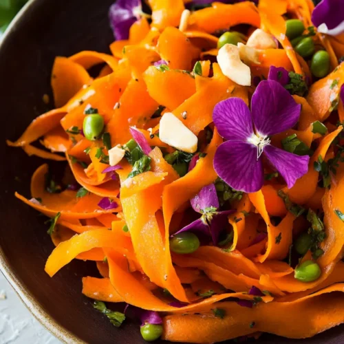 Carrot ribbon salad recipe