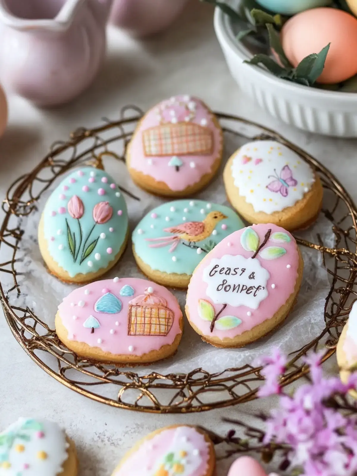 Easter Pastel Sugar Cookies