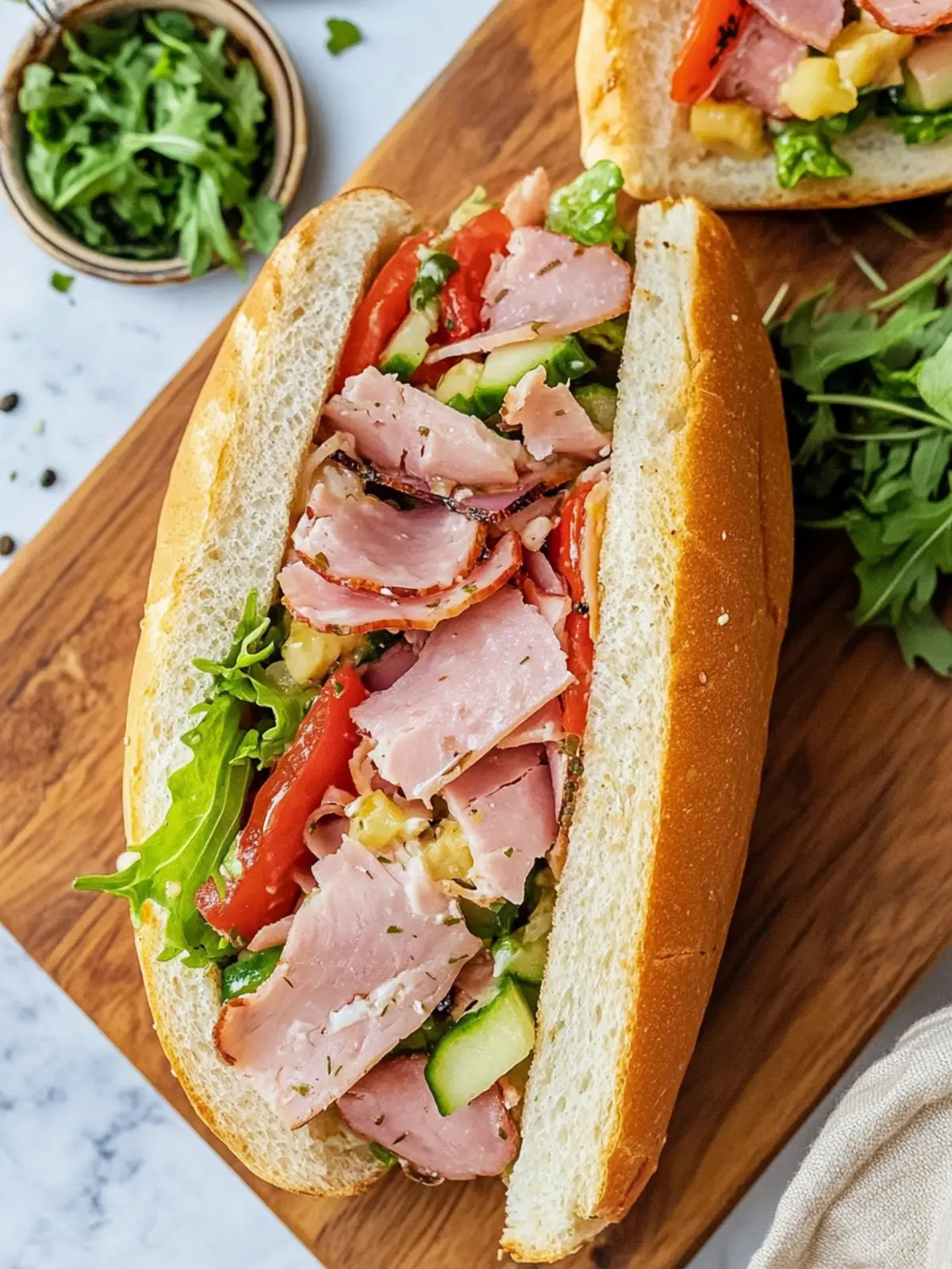 Viral Grinder Sandwich (Italian TikTok Sandwich)