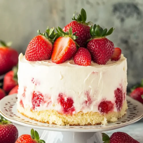 strawberry poke cake