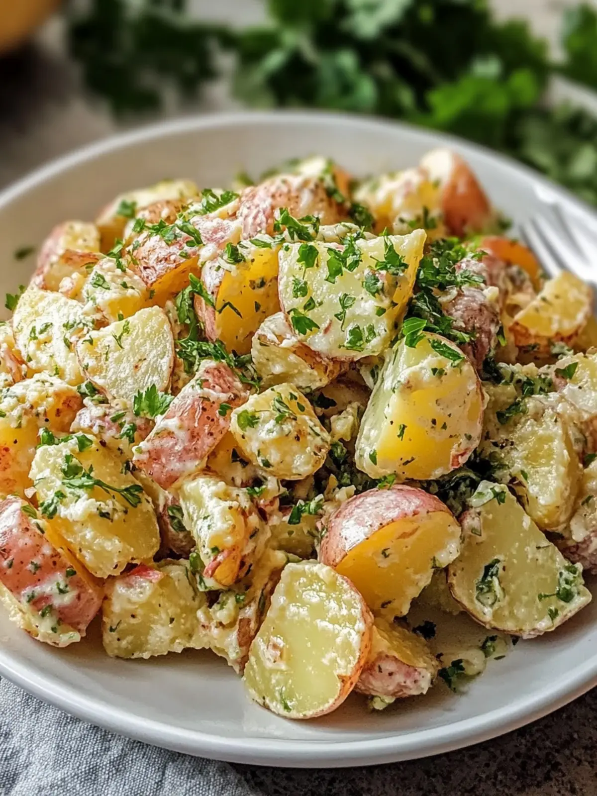 Classic French Potato Salad – No Mayo, Full Flavor Recipe