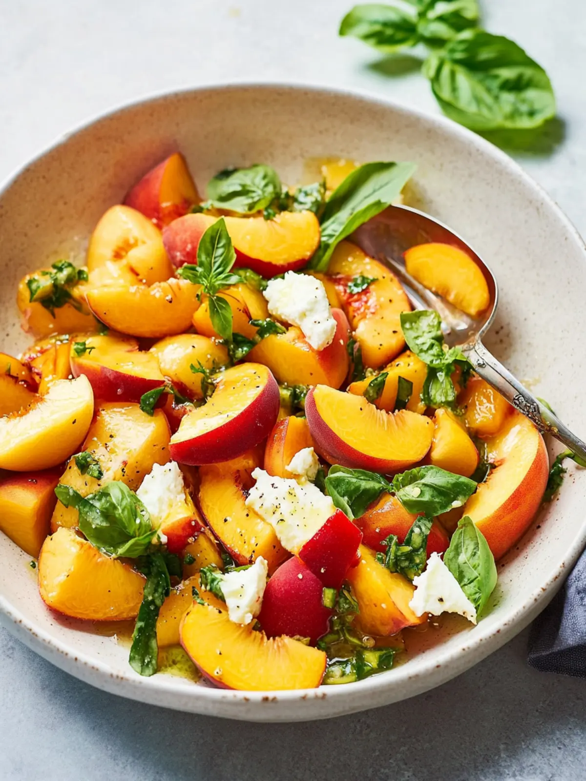 Peach salad recipe