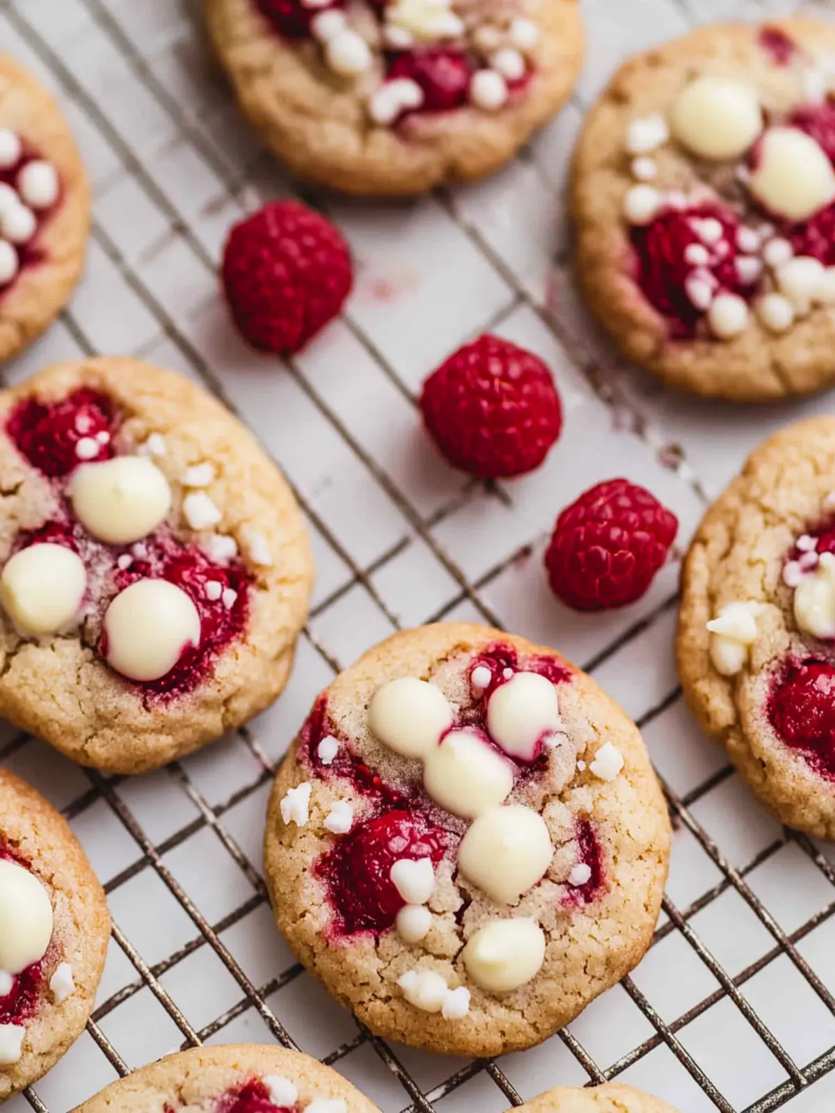 White Chocolate Raspberry Cookies